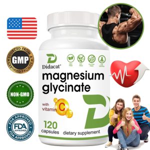 Magnesium Glycinate and Vitamin C Capsules