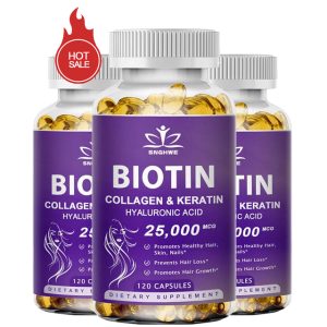 Biotin & Collagen Supplement For Nails, Shiny Hair, Skin