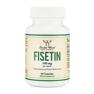 Double Wood Fisetin 60 Capsules | Antioxidant and Potent Bioflavonoid