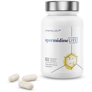 Longevity Labs+ spermidineLIFE – 60 Vegetarian Capsules with Natural Wheat Germ Extract