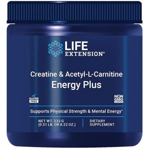 Life Extension Creatine & Acetyl-L-Carnitine Energy Plus – 233g