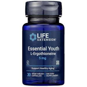 Life Extension Essential Youth L-Ergothioneine 5mg - 30 Vegetarian Capsules