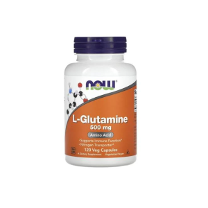 Now Food L-Glutamine 500 mg Amino Acid Supports Immune Function 120 Capsules