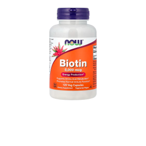 Now Foods Biotin 5,000 mcg Energy Production 120 Capsules