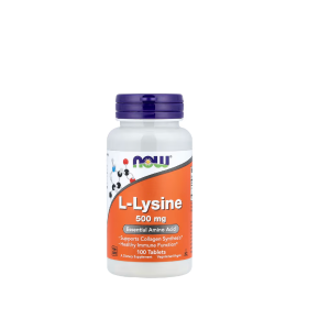 Now Foods L-Lysine 500 mg Supports Collagen Synthesis 100 Tablets