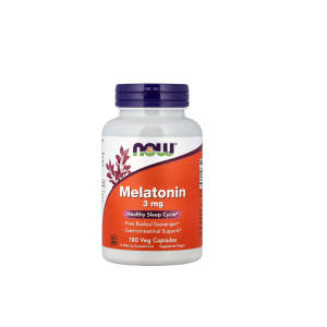 Now Foods Melatonin 3 mg Gastrointestinal Support 180 Veg Capsules