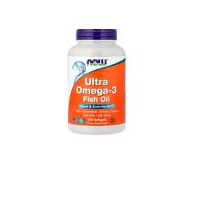 Now Foods Ultra Omega-3 Fish Oil Heart & Brain Health 180 Softgels