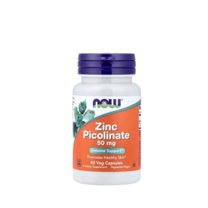 Now Foods Zinc Picolinate 50 mg Promotes Healthy Skin 60 Veg Capsules