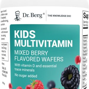 Kids Multivitamin No Sugar Added – Mixed Berry Chewable Vitamin – 60 Wafers
